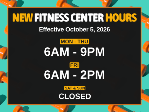 New Fitness Center Hours