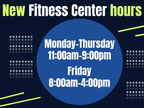 New Fitness Center Hours