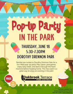 Drennon Pop-Up Party Flyer