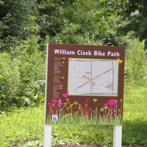 bike path sign
