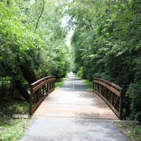 bridge on bike path
