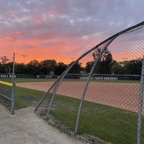 Ballfield at Sunset